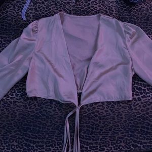 Cropped gold top from shien